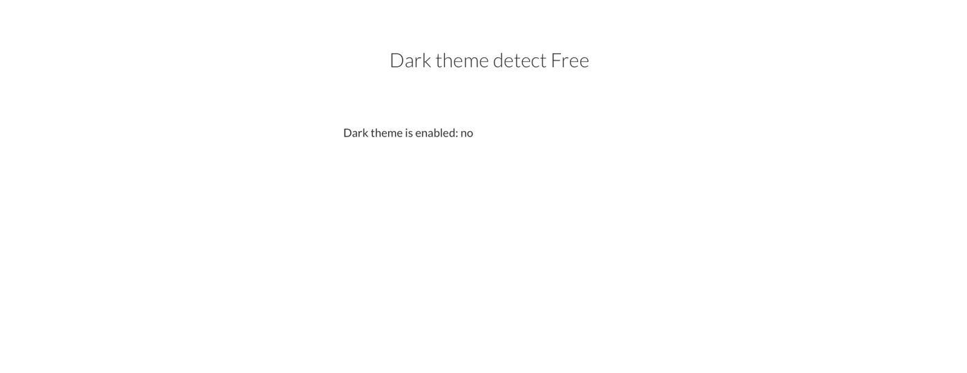 Dark Mode Detection Free Plugin for Bubble preview