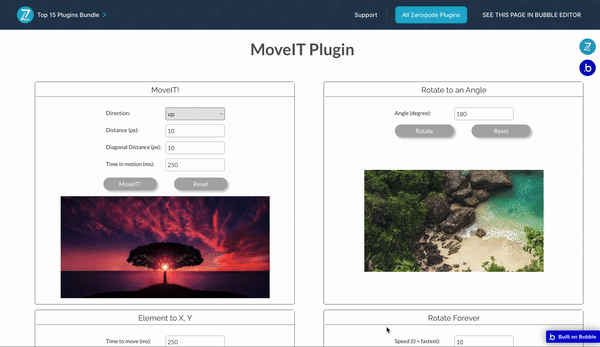 Move & Rotate Bubble Elements Plugin for Bubble preview
