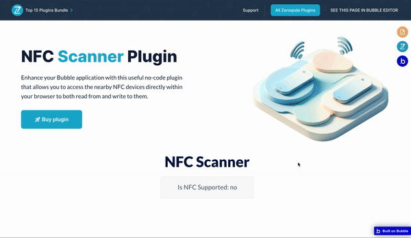NFC Scanner Plugin for Bubble preview