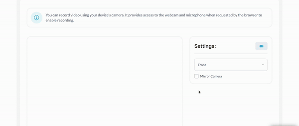 Video Recorder Plugin for Bubble preview