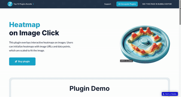 Heatmap on Image Click plugin for Bubble preview