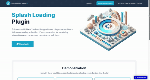 Splash Loading Plugin for Bubble preview