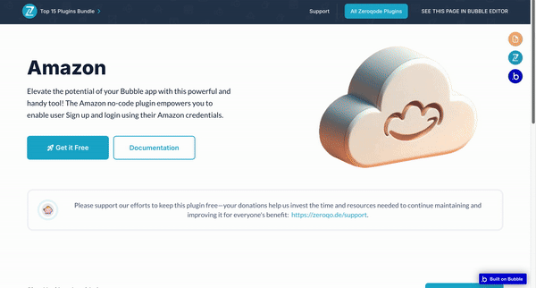 Amazon Plugin for Bubble preview