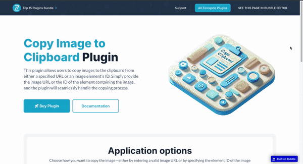 Copy Image to Clipboard Plugin for Bubble preview