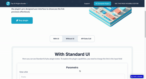 Link Info and Preview Plugin for Bubble preview