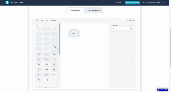 Mind Map Maker Plugin for Bubble preview