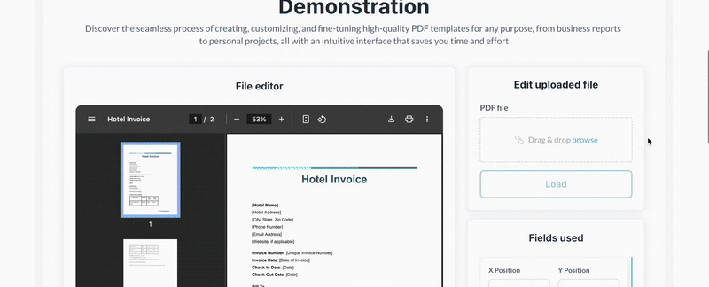 PDF Editor Pro Plugin for Bubble preview