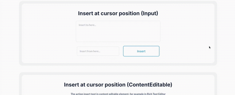 Insert at cursor position Plugin for Bubble preview