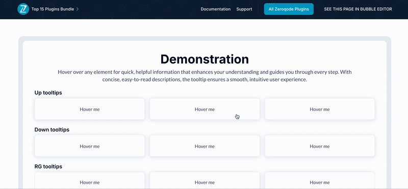 Tooltip Simple Lightweight Plugins for Bubble preview