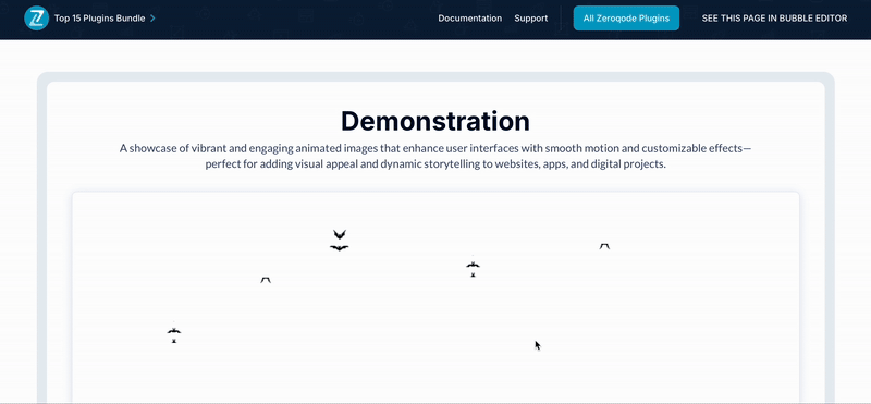 Upload and Animate Image Plugin for Bubble preview