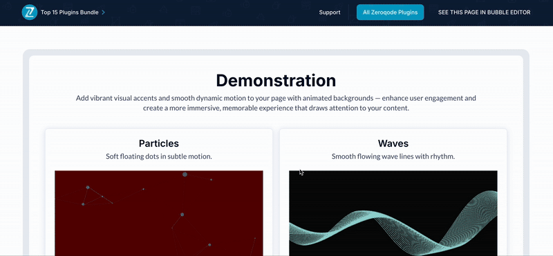 Background Effects Plugin for Bubble preview