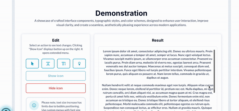 UserWay Accessiblity Widget Plugin for Bubble preview