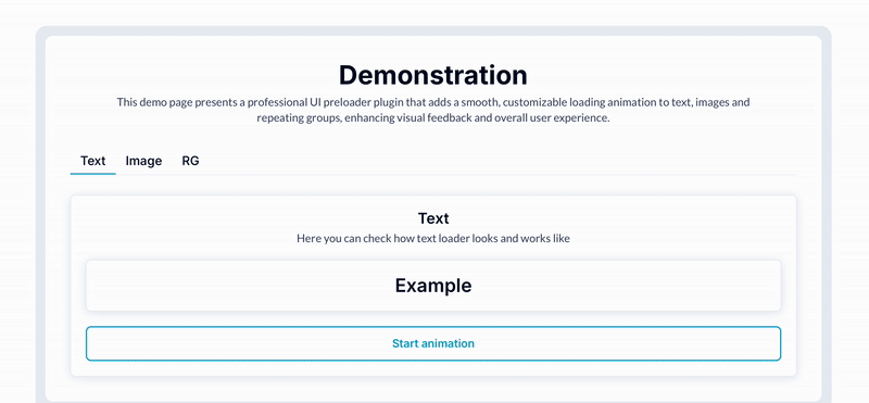 Advanced Skeleton Content Preloader Plugin for Bubble preview