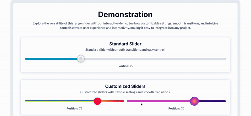 Simple Range Slider Plugin for Bubble preview