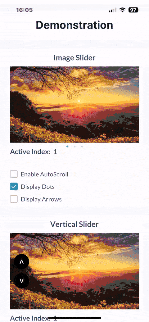 Image Slider Pro for Bubble Mobile Plugin preview