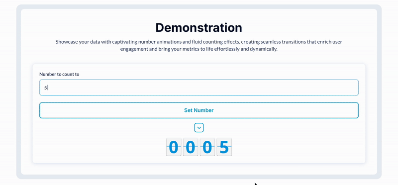Animated Number Counter + Plugin for Bubble preview