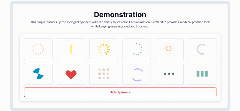 Loading Spinners Pack 2 Plugin for Bubble preview