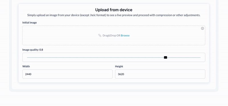 Any Image Compressor Pro Plugin for Bubble preview
