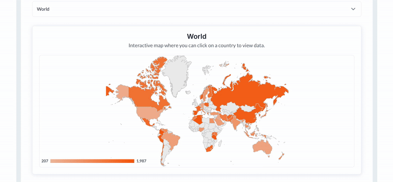 World / Map / Geo Chart (Graph) Plugin for Bubble preview