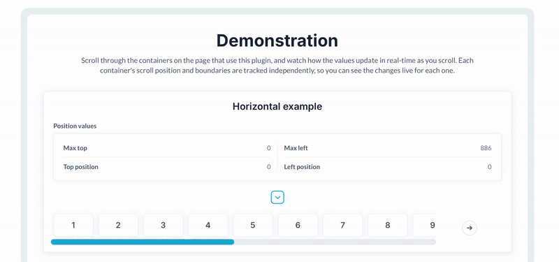 Scroll Position Tracker Plugin for Bubble preview
