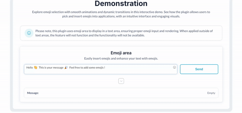 Emoji One Area Picker Plugin for Bubble preview