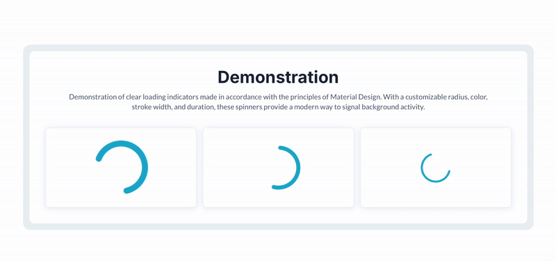Material Design Spinner Plugin for Bubble preview
