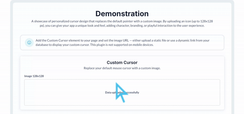Custom Mouse Cursor Image Plugin for Bubble preview