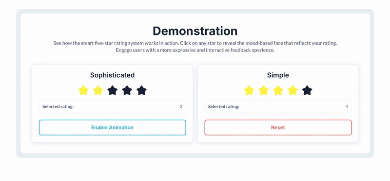Animated Rating Stars Plugin for Bubble preview