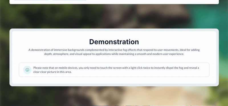 Interactive Background - Fog Reveal Plugin for Bubble preview