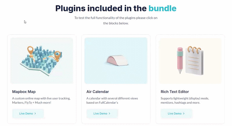 Top 15 Plugins for Bubble - Bundle preview
