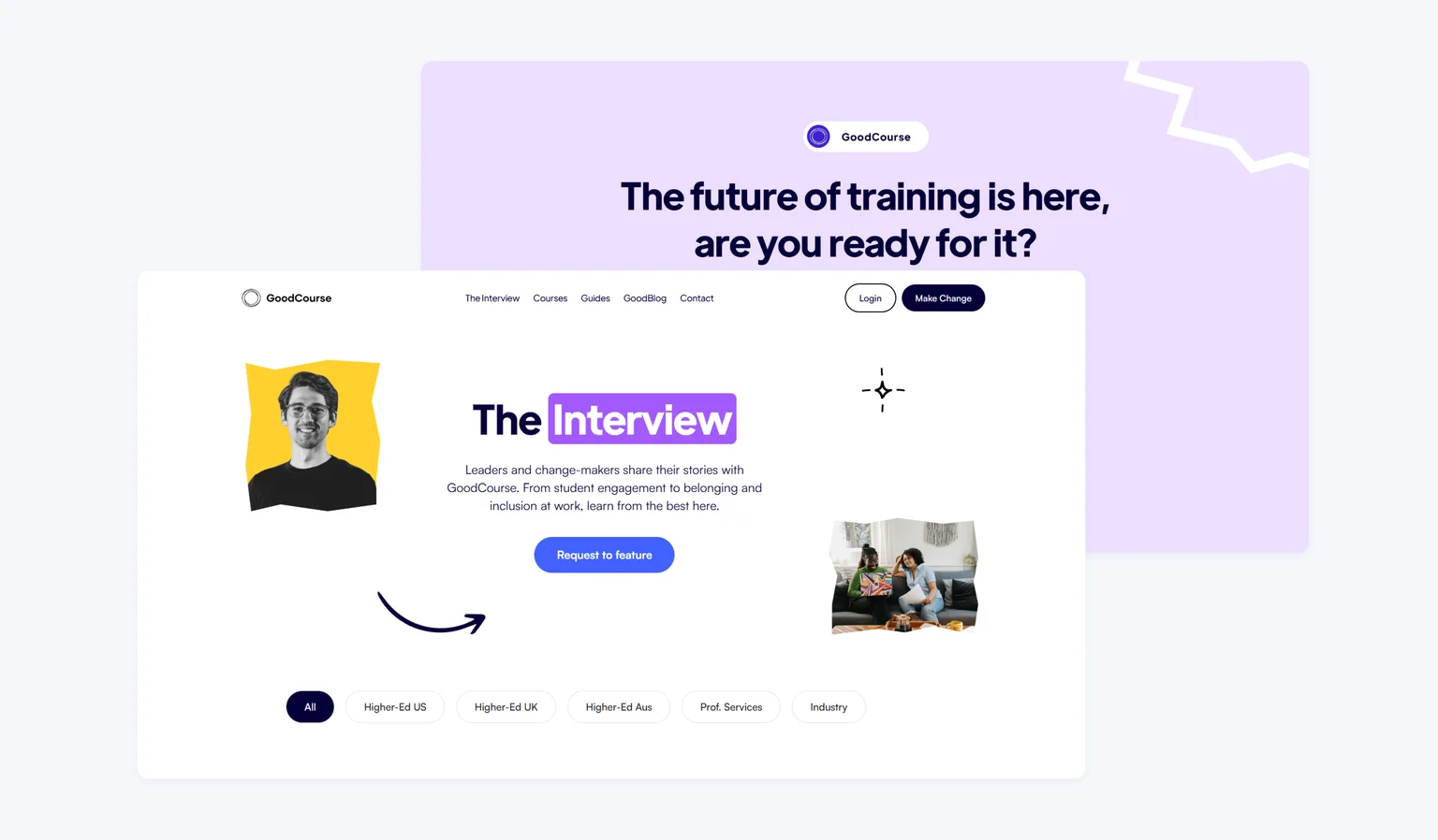 GoodCourse landing page