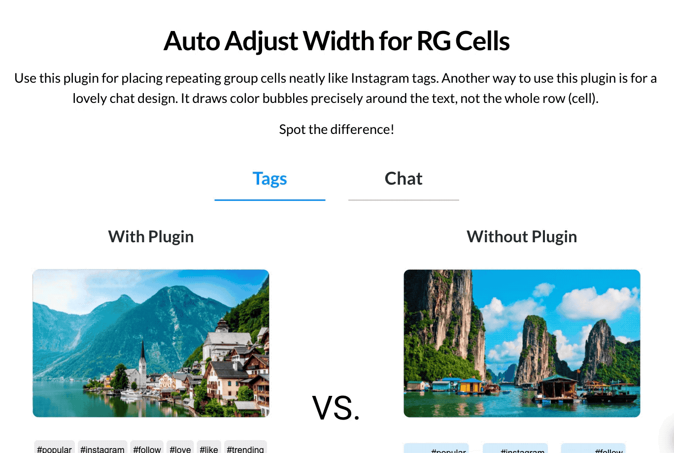 Auto Adjust Width for RG Cells Plugin for Bubble preview